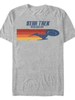 Star Trek Men's Discovery U.s.s. Discovery Silhouette Short Sleeve T-shirt In Athletic H