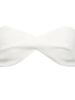 Monot Crepe Bandeau Bra Top In White