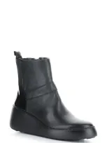 Fly London Doxe Wedge Platform Boot In Black