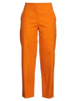 Maison Laviniaturra Woman Pants Orange Size 6 Cotton