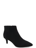 Aerosoles Edith Boot-ankle Boot-mid Heel In Black Faux Suede