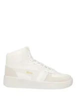 Gola Woman Sneakers White Size 6 Leather, Textile Fibers