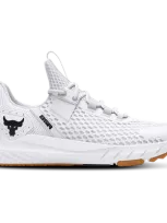 Under Armour Mens  Project Rock Bsr In White/distant Gray/black