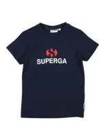 Superga Babies'  Toddler Boy T-shirt Navy Blue Size 7 Cotton