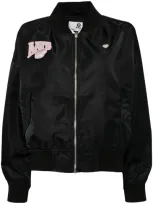 Aape By A Bathing Ape Logo Bomber Jacket In Black