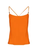 Asantii Women's Yellow / Orange Jua Twist Strap Cami - Apricot In Yellow/orange