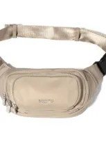 Baggallini On The Go Belt Bag Waist Pack In Taupe Twill