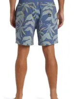 Billabong Sundays Layback Water Repellent Board Shorts In Washed Blue