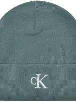 Calvin Klein Jeans Embroidered Beanie Blue