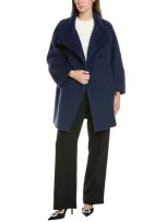 Cinzia Rocca Wool & Alpaca-blend Coat In Blue