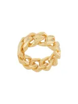 Darkai Gold Cuban Ring In Metallic