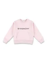 Givenchy Kids' Fleece Basic Logo In Rosa