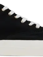 Maison Kitsuné Black High-top Canvas Lace-up Sneakers In P199 Black