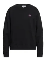 Maison Labiche Man Sweatshirt Black Size S Organic Cotton