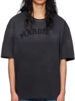 Maison Margiela Gray Heavy T-shirt In 860 Washed Black