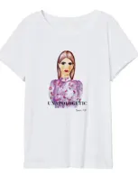 Monique Singh Women's Unapologetic T-shirt Priya In White