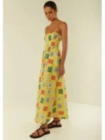 Palm Noosa West Dress Yellow Emblem