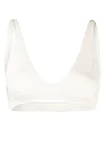 Prism Graceful Ribbed Bra In White