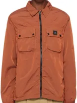 Ps By Paul Smith Brown Zip-up Jacket In 26 Reds