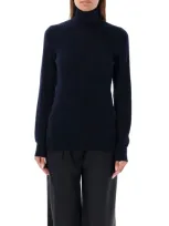 Rhea Roll-neck Sweater In Blue