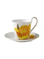 Royal Copenhagen 8.5oz Flora Tulip Cup & Saucer With $10 Credit