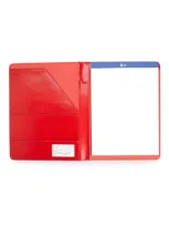 Royce New York Personalized Executive Leather Writing Portfolio In Red