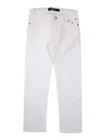 Siviglia Babies'  Toddler Girl Jeans White Size 5 Cotton, Elastane