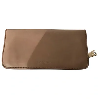 Pre-owned Lancel Leather Wallet In Brown