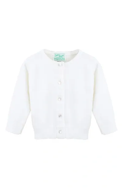 Carriage Boutique Kids' Julius Berger Cardigan In White