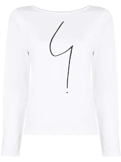 Agnès B. Australie Long-sleeved T-shirt In White