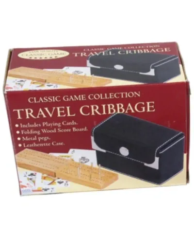 John N. Hansen Co. Travel Cribbage Game With Playing Cards