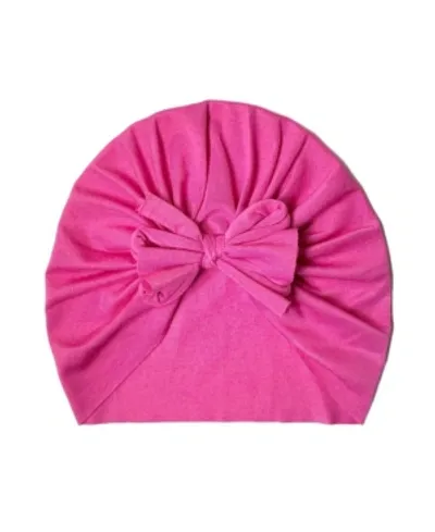 Sweet Peas Kids' Toddler Girls Bow Turban In Hot Pink