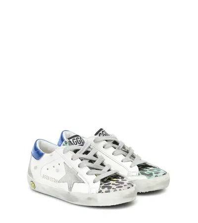 Golden Goose Kids' Super-star Low Top Glitter Sneaker In White