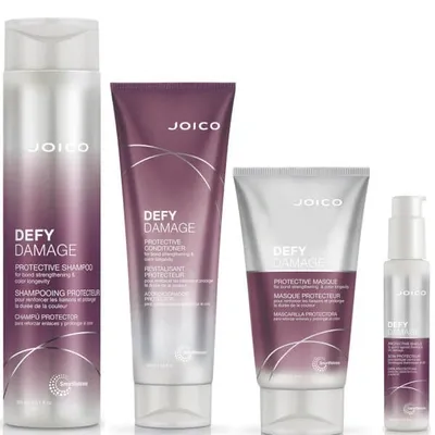 Joico Defy Damage Shampoo, Conditioner, Masque And Shield Set