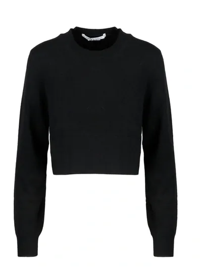 Comme Des Garçons Comme Des Garçons Crop Sweater In Black