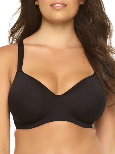 Paramour By Felina Marvelous Full Figure Wireless Bra In Black