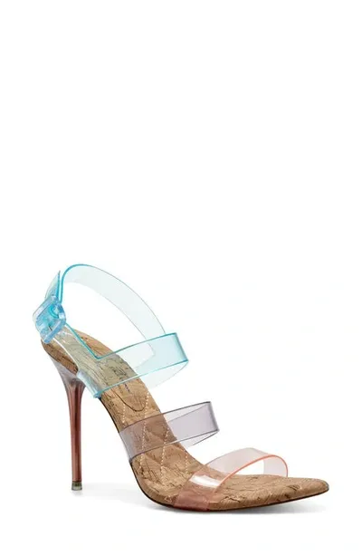 Jessica Simpson Women's Wavie Transparent Strappy Heeled Sandals Women's Shoes In Clear