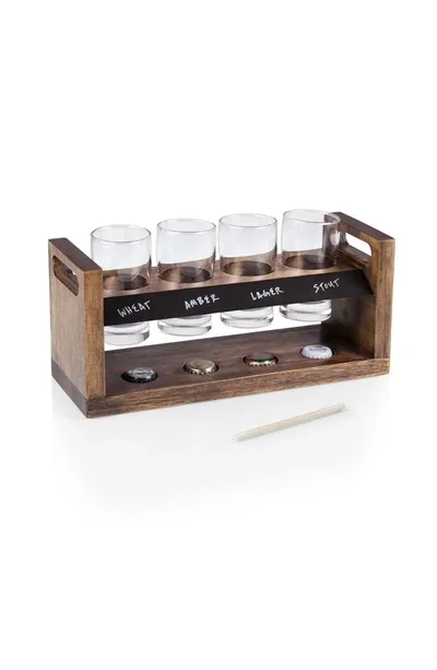 Legacy Picnic Time Craft Beer Flight Beverage Sampler In Brown