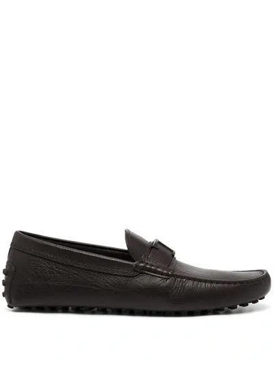 Tod's Nuovo Gommino Driver Loafers In Black