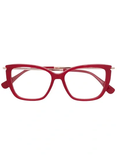 Max Mara Wayfarer-frame Optical Glasses In Red