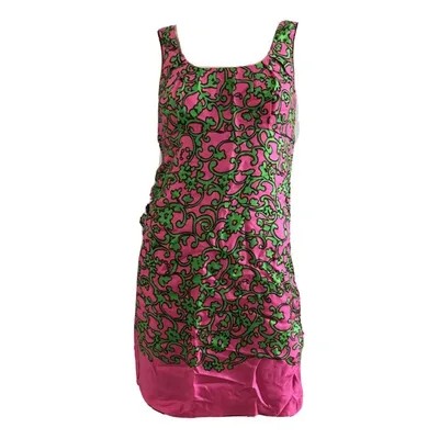 Pre-owned Marc Jacobs Silk Mini Dress In Multicolour