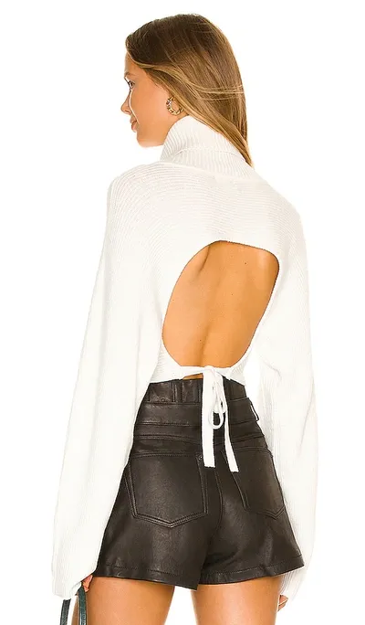 Camila Coelho Yvette Sweater In White