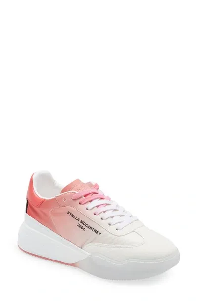 Stella Mccartney Loop Logo-print Recycled-fibre Trainers In Flame Degrade