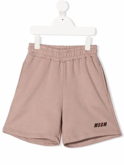 Msgm Beige Teen Boy Bermuda Shorts