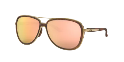 Oakley Woman Sunglass Oo4129 Split Time In Prizm Rose Gold Polarized