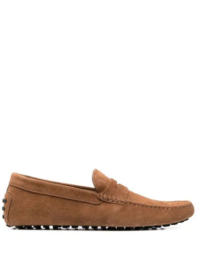 Tod's Gommino Driving Loafers In Brown