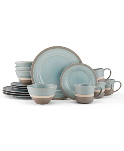 Pfaltzgraff Adina 16 Piece Dinnerware Set In Blue