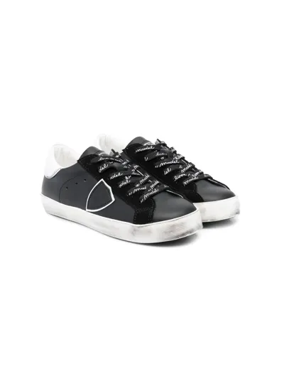 Philippe Model Kids' Low-top Lace Trainers In Black