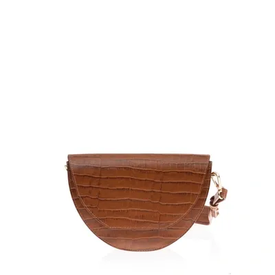 Joanna Maxham Lune Saddle Bag In Brown