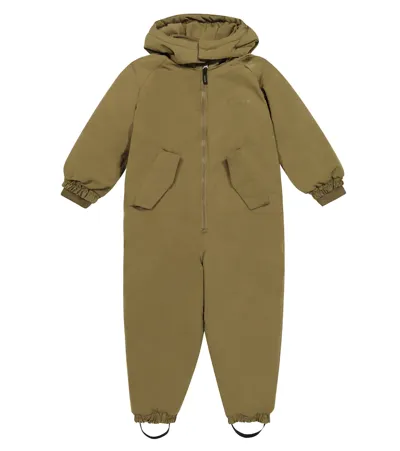 Liewood Kids' Sne Ski Suit In Khaki